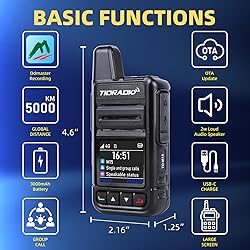 TIDRADIO TD-M15 Global Rapid Walkie Talkies 4G POC