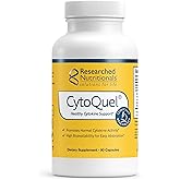 Researched Nutritionals CytoQuel - Cytokine Support Supplement - Vegan Formula with CurcuWIN Turmeric, NAC, EGCG, DeltaGold® Tocotrienols & Trans-Resveratrol (90 ct)