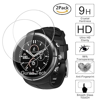 [2 Pack] Guran® Protector de Pantalla Vidrio Cristal Templado Para Suunto Spartan Ultra Smartwatch Cristal Vidrio Templado Film