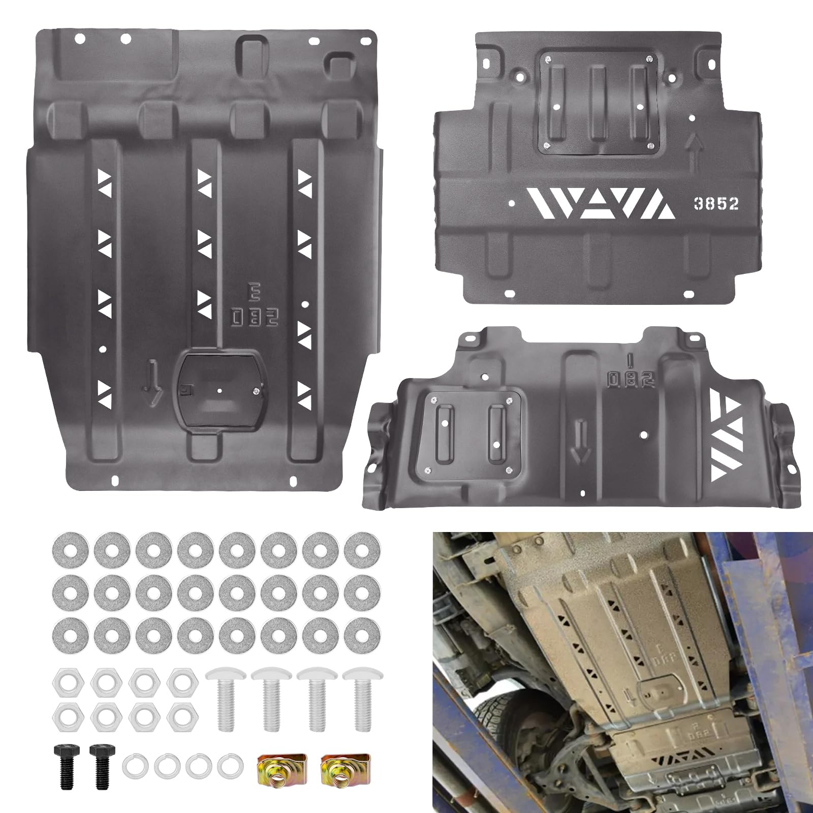 YEHERIT Manganese Steel Full Skid Plate Package