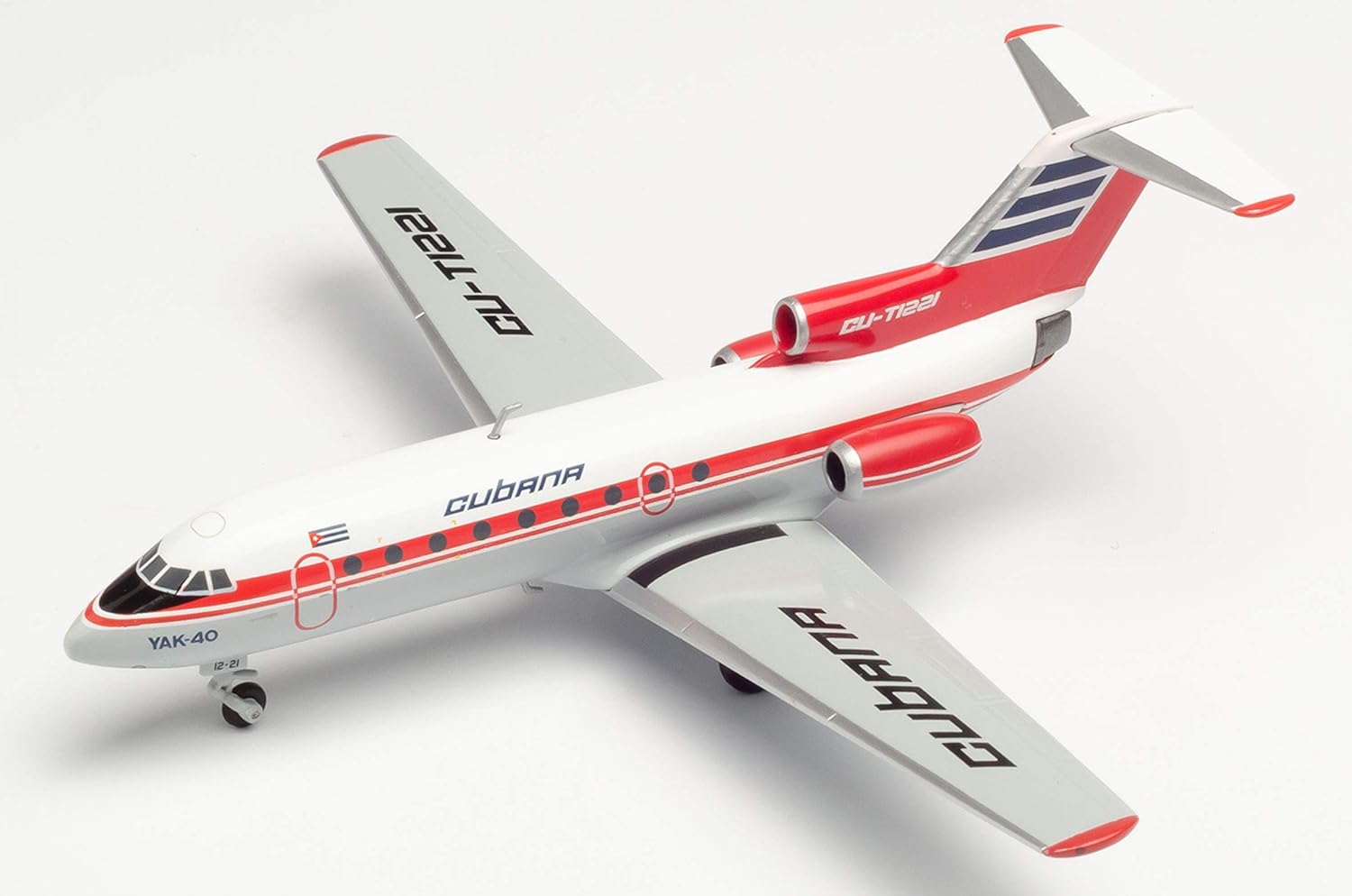 herpa Cubana de Aviación Yakovlev Yak-40, Miniature : Wings/Plane for collectors - Image 5