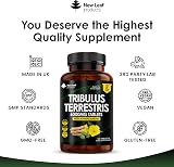 New Leaf Tribulus Terrestris 6000mg Ashwagandha 120 Tablets UK Made view 4