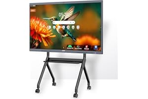JAV 55" Smart Board Pro Google EDLA Certified 4K UHD Interactive Whiteboard for Classroom Office All-in-One Touchscreen Display with 48MP AI Camera 100W Soundbar Android 14 8+128GB Wall Mount Included