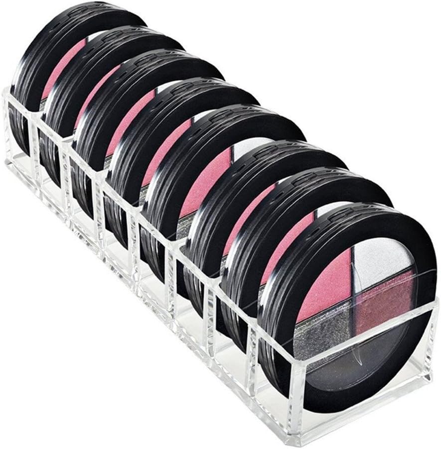 [New Item] Lmeison Larger Size Acrylic Makeup Compact Powder Holder, Blushes, Highlighters Eyeshadow Organizer Provides 8 Space Storage for Cosmetic Makeup Products