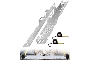 FAITIO Wheel Alignment Tool Kit 2Pcs, Toe Alignment Tool Plates with Two 5m Heavy Duty Tape Measures, Car Front End Alignment Tool, Fast Accurate DIY Toe Alignment, No Assembly, Silver