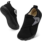 relxfeet Women's Slippers Adjustable Wide Width Diabetic Shoes Non-Slip Indoor Outdoor House Shoes Comfort for Plantar Fasciitis Edema Swollen Feet