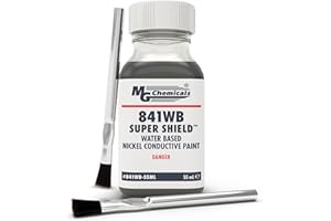 MG Chemicals 841WB-55ML EMF Shielding Paint Water Based Conductive Coating, 55 mL bottle