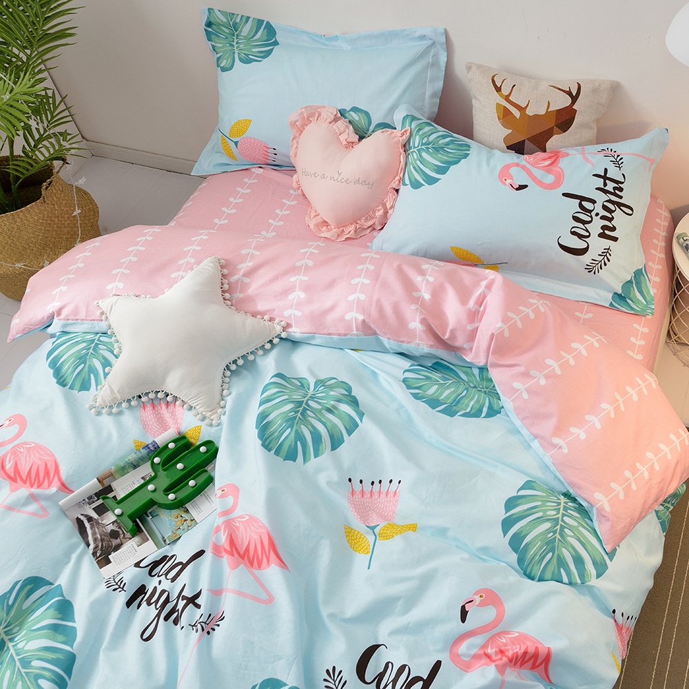 Duvet Cover Sets Bhusb Palm Leaves 100 Cotton Duvet Cover Twin