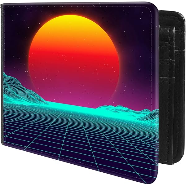 Buckle-Down Vegan Leather Bifold Wallet - Galaxy Collage Design, 4x3.5 Inch Men's Wallet