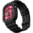amBand Compatible with Apple Watch Series 9/8/7/SE (3/2/1)/6/5/4/3 Band for Men 45mm 44mm 42mm Case, Rugged Sport Strap for i