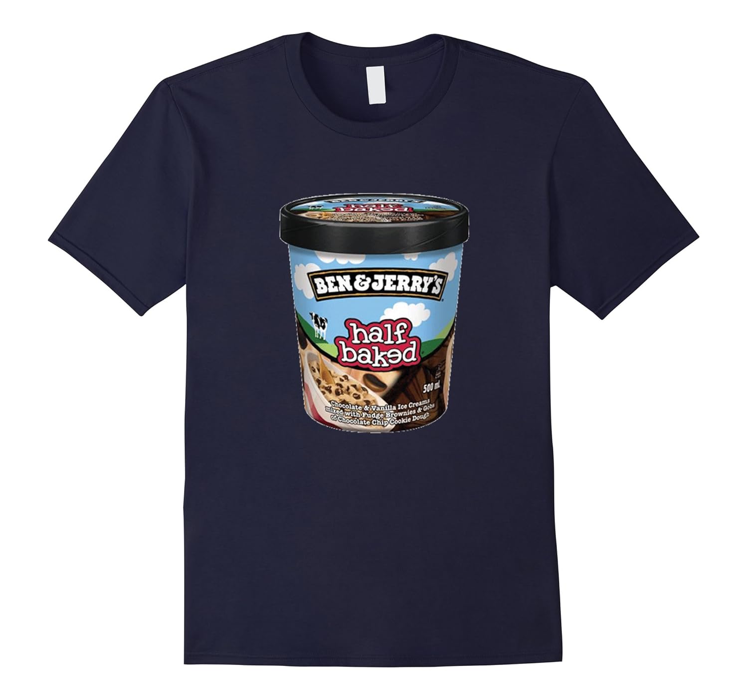 Ben and Jerrys Half Baked Ice Cream Tee ShirtArt Artvinatee
