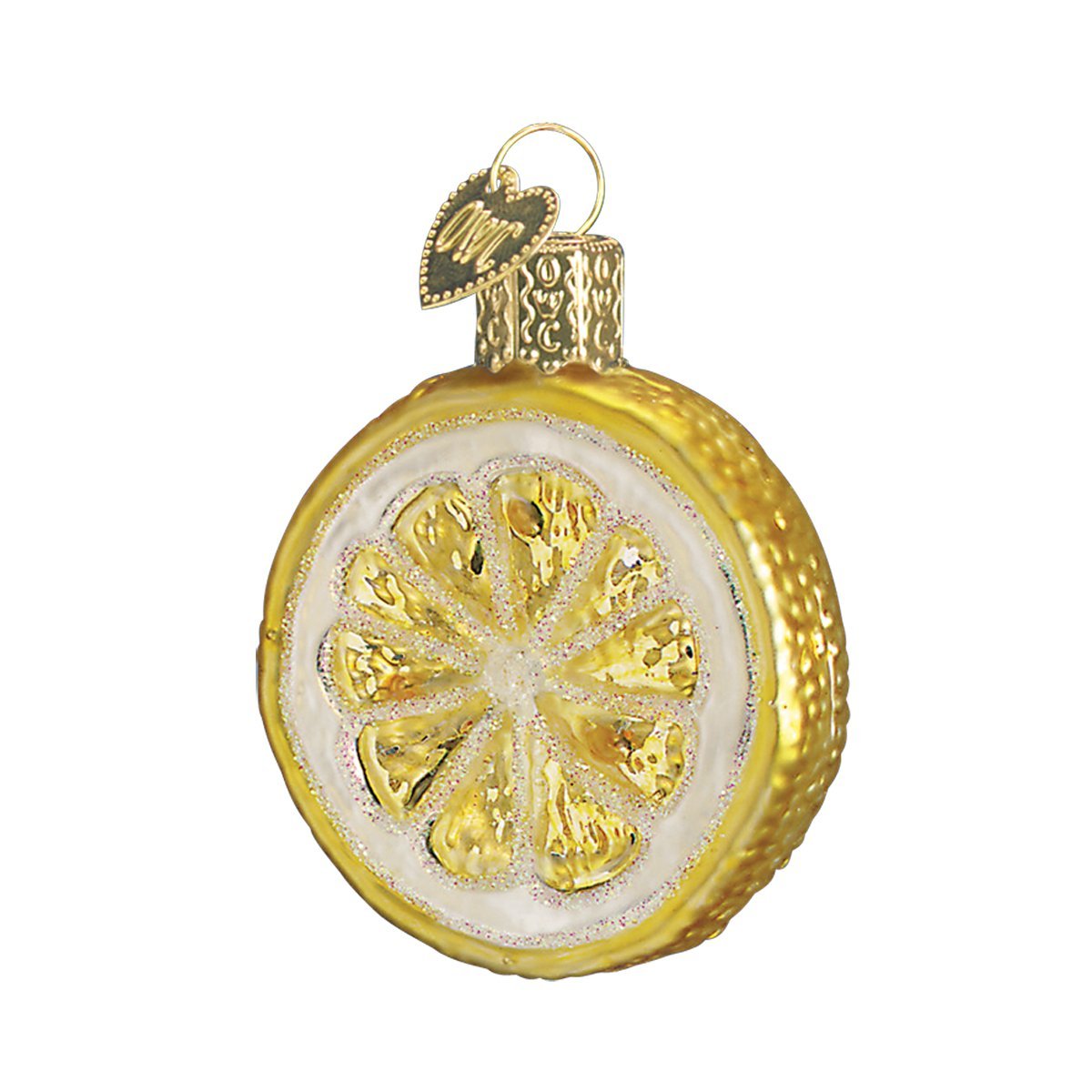 Old World Christmas Fruit Selection Glass Blown Ornaments for Christmas Tree Lemon Slice โ image 1