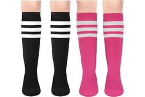 Zion Praiser Kids Soccer Socks football Toddler Knee High Tube Stocking basketball Boys Girls Stripes Toddler Knee High Socks