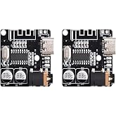 ALMOCN 2PCS Audio Receiver Module Type-C BT5.0 Stereo Audio Amplifier 3.7-5V Car Speaker Audio Amplifier with 3.5mm Jack for Internal Amp &amp; DIY Projects
