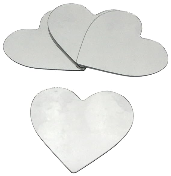 Jomoval RoomMates Spiegel-Wandsticker Herzen, 4er-Set