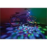 Brightz Disco Bike Lights, RGB LED Bicycle Light for Burning Man | Light-up bicycle decorations for boys &amp; girls; bike lights for night riding; bike accessories for BMX, ebikes &amp; scooters