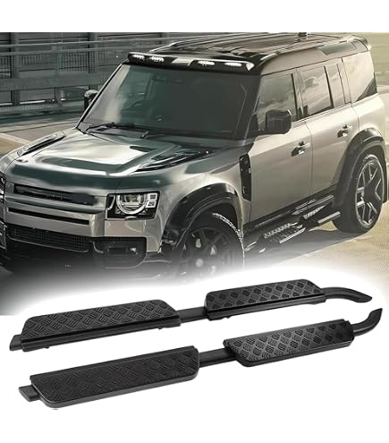 KARPAL Side Steps Running Boards For 2020-2023 Land Rover Defender 110 – Black