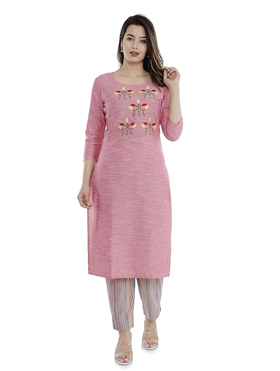 Women's Cotton kurta & Pant Palazzo Set (KJ-MSF-26)