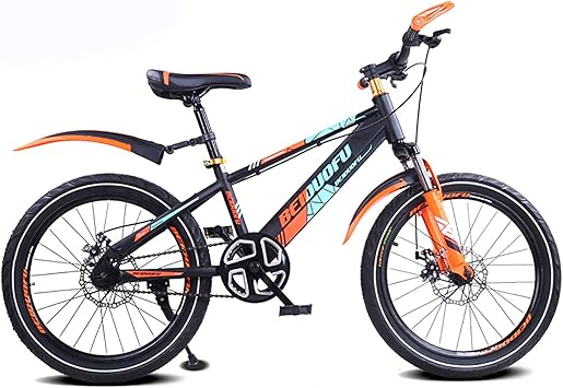 Amazon キッズバイク 5人分 8歳の子供たち 男の子と女の子 マウンテンバイク 16インチ 炭素鋼 マウンテンバイク 自由形 キッズ自転車 フロントサスペンション付き ディスクブレーキ Xueliaikee 折りたたみ自転車