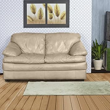 Home Centre Napster Half Leather Sofa 2 Seater Beige Amazon In