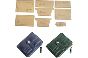 RIVEENY Card Holder Acrylic Template Bag Leather Pattern Acrylic Leather Pattern Leather Templates for Wallet Belt Card Bag (AAB-09)