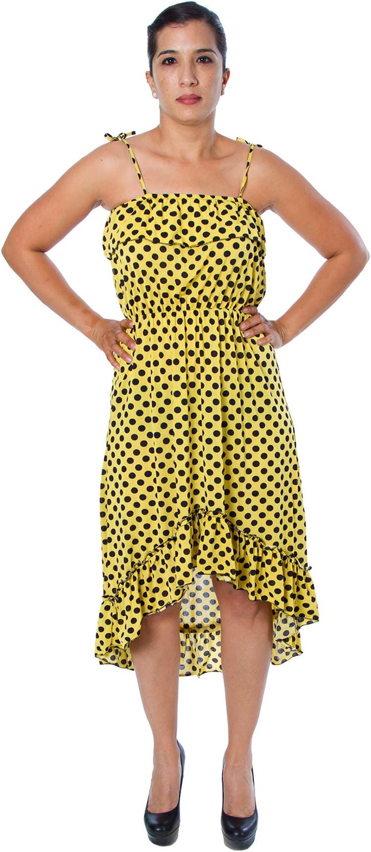 Huefulin Women’s Summer Polka Dot Maxi Dress High Low
