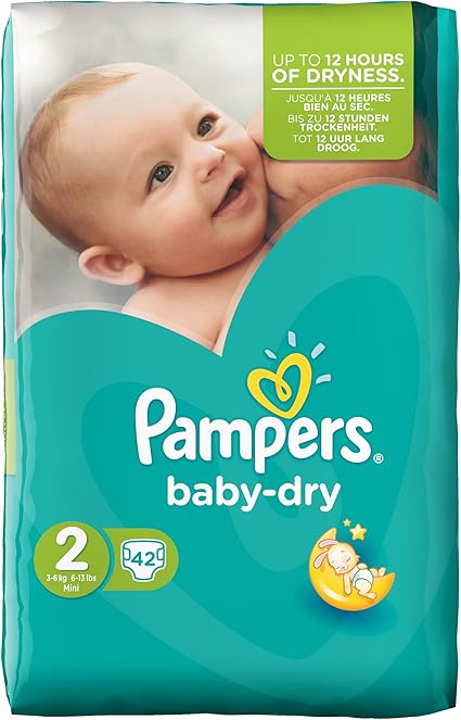 Pampers Baby Dry Couches De Taille 2 Mini 3 6 Kg Paquet De 42 Couches Amazon Fr Bebes Puericulture