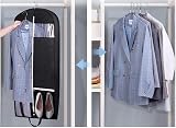 MISSLO 54" Suit Carrier Garment Bag with 2 Pockets Black view 6