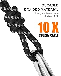 VANDESAIL XLR Cables 25ft 2 Pack Durable Nylon