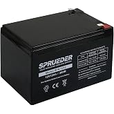 SPRUEDER 12 Volt 12Ah Rechargeable Sealed Lead Acid(SLA) Battery with F2 Terminal