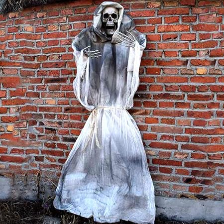 Amazon ハロウィン 飾り ゴースト 吊り下げ 幽霊 ぶら下げゴーストハンギング 目が光る 悲鳴が鳴る 雰囲気満点 お化け屋敷 お祭り パーティー 文化祭 学園祭 道具 小物 置物 家庭用 店舗 飾り 装飾品 ホワイト クリスマス雑貨 おもちゃ