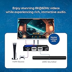 OREI eARC 8K Audio Extractor, Extract Dolby Atmos