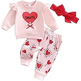 FYBITBO Toddler Baby Girl Easter Outfit Bunny Carrot Print Long Sleeve Ruffle Sweatshirt Pants Set 2Pcs Infant Spring Clothes