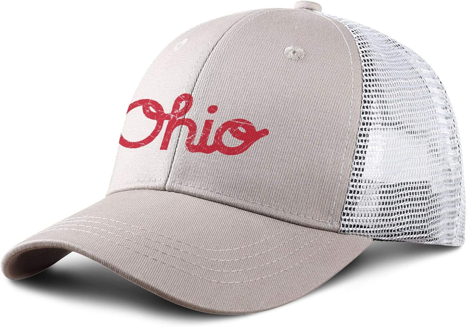 TIINTEXBA Cool USA Ohio State Mesh Baseball Cap Adjustable