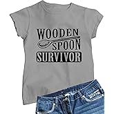 Go All Out Womens Wooden Spoon Survivor Funny T-Shirt