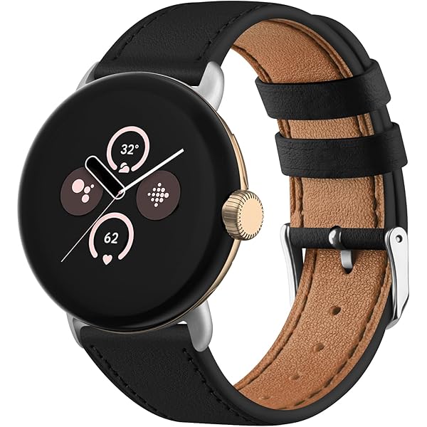 Amazon.com: Abanen Leather Bands for Google Pixel Watch, Genuine