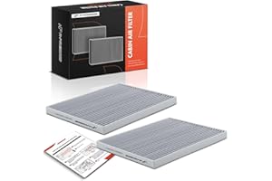 A-Premium 2-PC Cabin Air Filter with Activated Carbon Compatible with Jeep WK2 Series Grand Cherokee 2022-2024, WL Series Gra