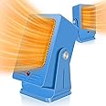 Verminget Portable Space Heaters for Indoor Use,Desktop Heater with 900W PTC 2s Fast Heating, 30° Adjustable Angle Design Small Electric Heater Lightweight for Personal, Office,Room,Blue