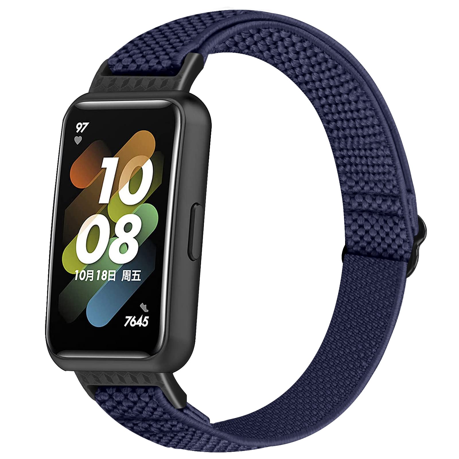 Huamanlou Elastic Strap Compatible with Huawei Band 7 Strap, Soft Nylon Sport Bracelet Replacement Wristband for Huawei Band 7