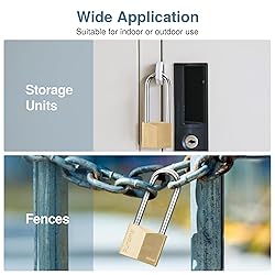 Puroma 1 Pack Keyed Padlock Waterproof Solid Brass
