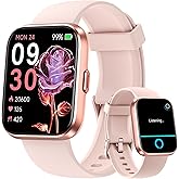 Smart Watches for Women, Alexa Built-in Fitness Watch with 1.8" LCD Screen & Bluetooth Call (Make/Answer), Heart Rate/SpO2/Sleep Monitor, 100 Sports, IP68 Waterproof Smartwatch for Apple Android