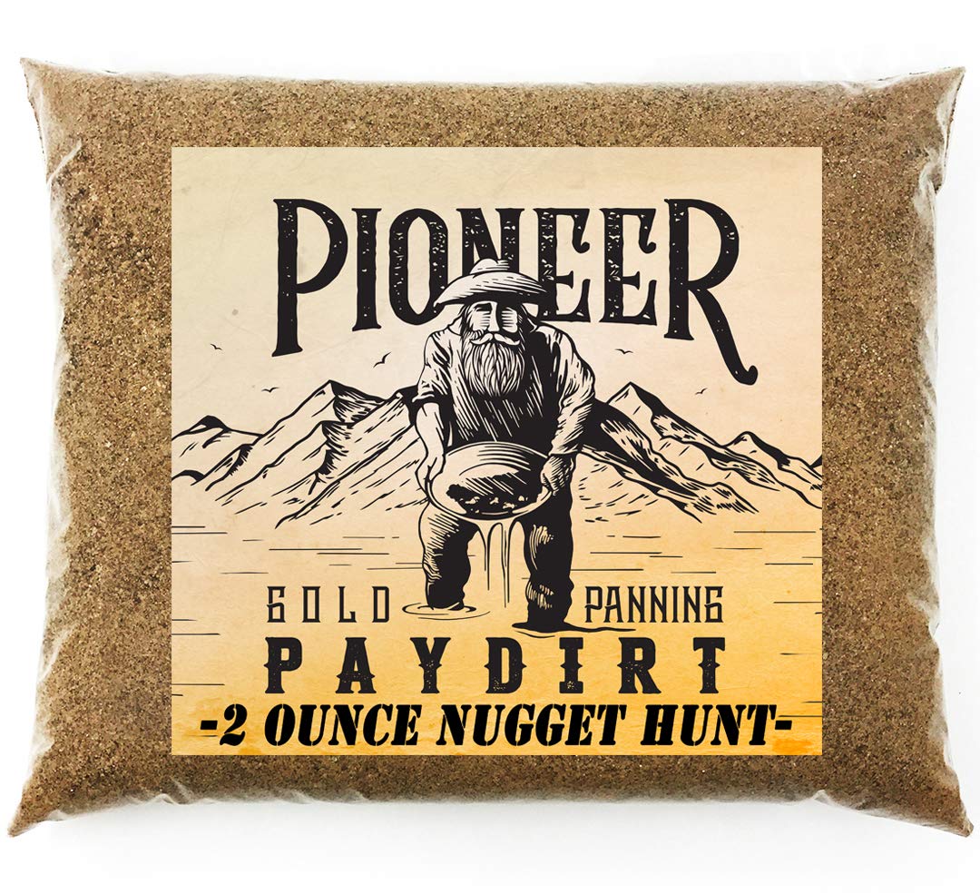 Pioneer '2 Ounce Nugget Hunt' Gold Paydirt Panning Pay Dirt Bag – Gold Prospecting Concentrate