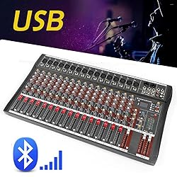 16 Channel Audio Mixer Professional Bluetooth Live
