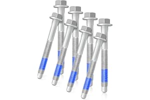 QNHEAY Cab Body to Frame Rail Cushion Mount Bolt Fit for Cadillac Chevrolet GMC, Steel Bolt Replace 159424, 8pcs