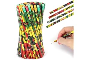 Kolewo4ever 100 Pieces Black History Month Pencils Wood Pencils with Eraser Cylinder Wood Pencils for Office Classroom Gifts Party Favors (100)