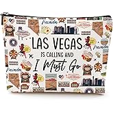 Las Vegas Cosmetic Bag Makeup Bag Las Vegas Lovers Gift Las Vegas Travel Souvenir Merch Vacation Friendship Gifts for Women Friends Sister Traveller Daughter Girls Trip Gifts Favors Christmas Birthday