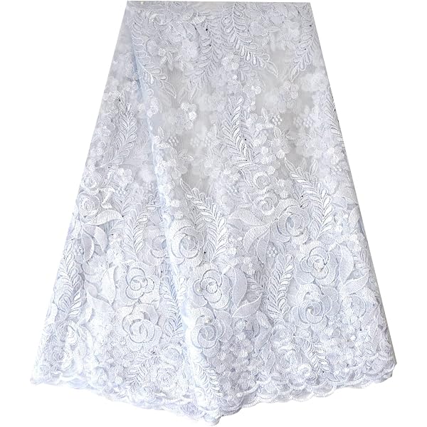 chinese dress ladies Amazon.com: Nigerian Wedding French Lace Fabric 2022 African Lace Fabrics 5  Yards White Lace Fabric for Dress Net Lace with Stones j002