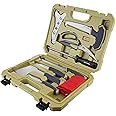 FLISSA Hunting Field Dressing Kit, 10 Piece Hunting Knife Set with Skinning Knife, Butcher Game Processing Kit with Portable Storage Case for Deer, Meat Processing, Fishing, Camping, Survival