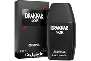 Guy Laroche Drakkar Noir Iconic Designer Fragrance - Intense & Powerful Eau de Toilette - Fougere Blend & Aromatic Spices - Long Lasting Mens Cologne - Day and Evening Scent
