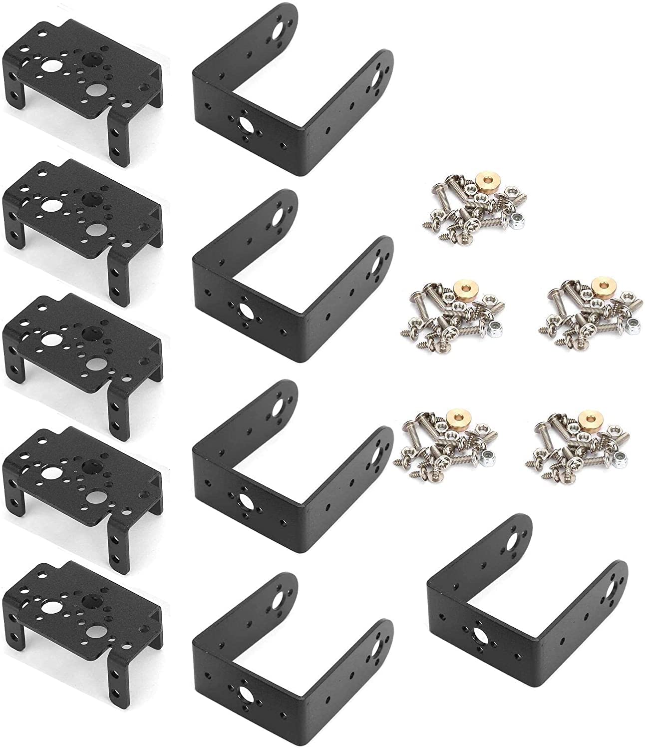 Fasizi 5pcs Multifunction Aluminum Alloy Servo SupporMultifunction